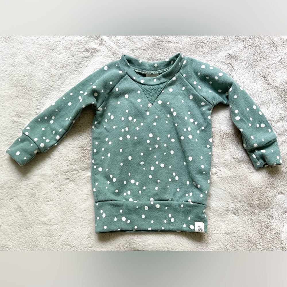 Lulu + Roo Spotted Crewneck Sweatshirt 3-6 Months